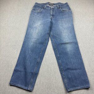 Vintage Levis Silver Tab Jeans Mens 33X30 Blue Denim Baggy Fit Loose Made In USA